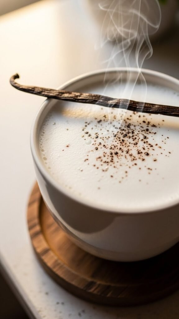 Vanilla Bean Steamed Milk