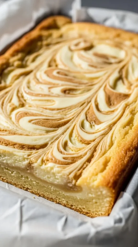 Vanilla Cream Cheese Swirl Bars