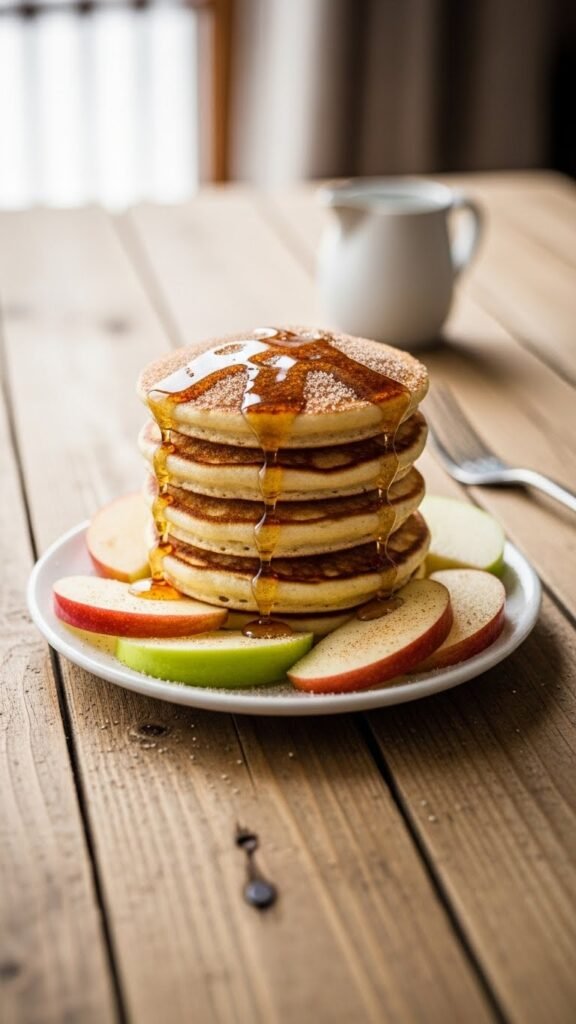 Vegan Apple Cinnamon Pancakes