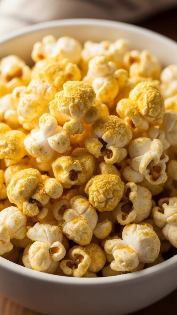 Vegan Cheesy Popcorn