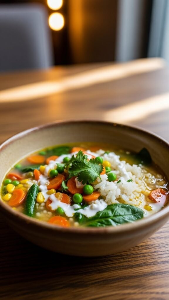 Vegetable Rice Soup