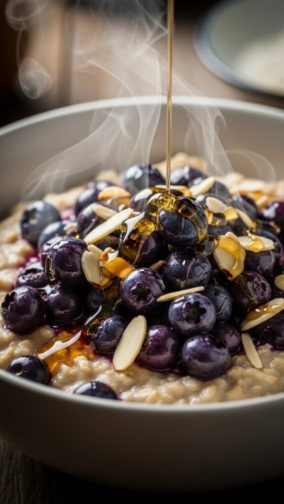 Warm Blueberry Almond Bowl