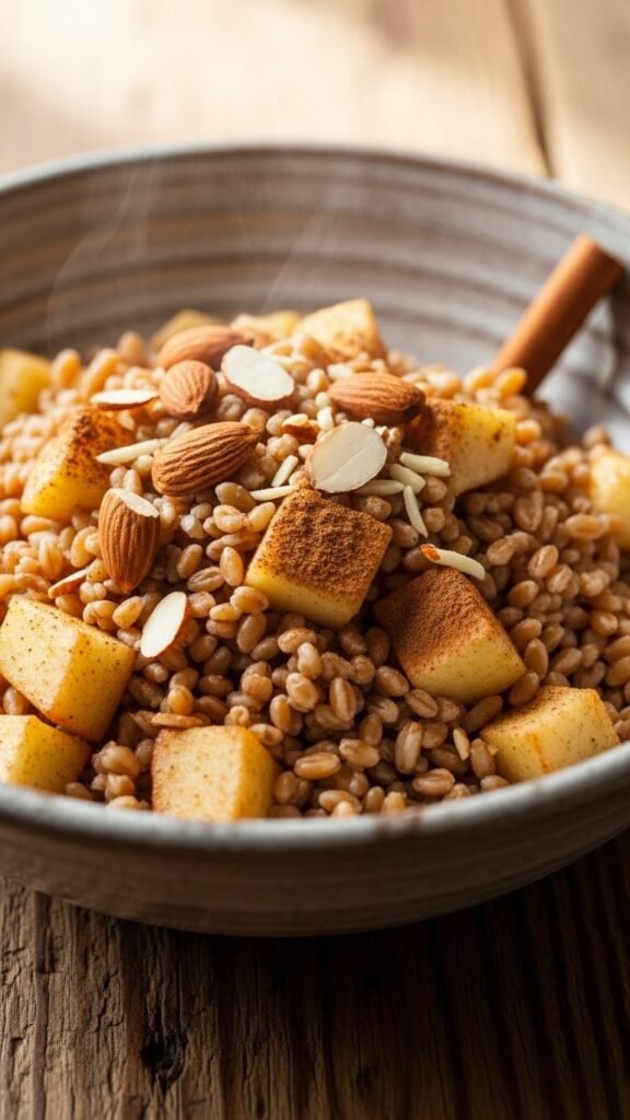 Warm Spiced Farro Bowl
