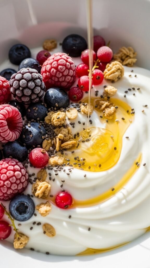Winter Berry Yogurt Bowl