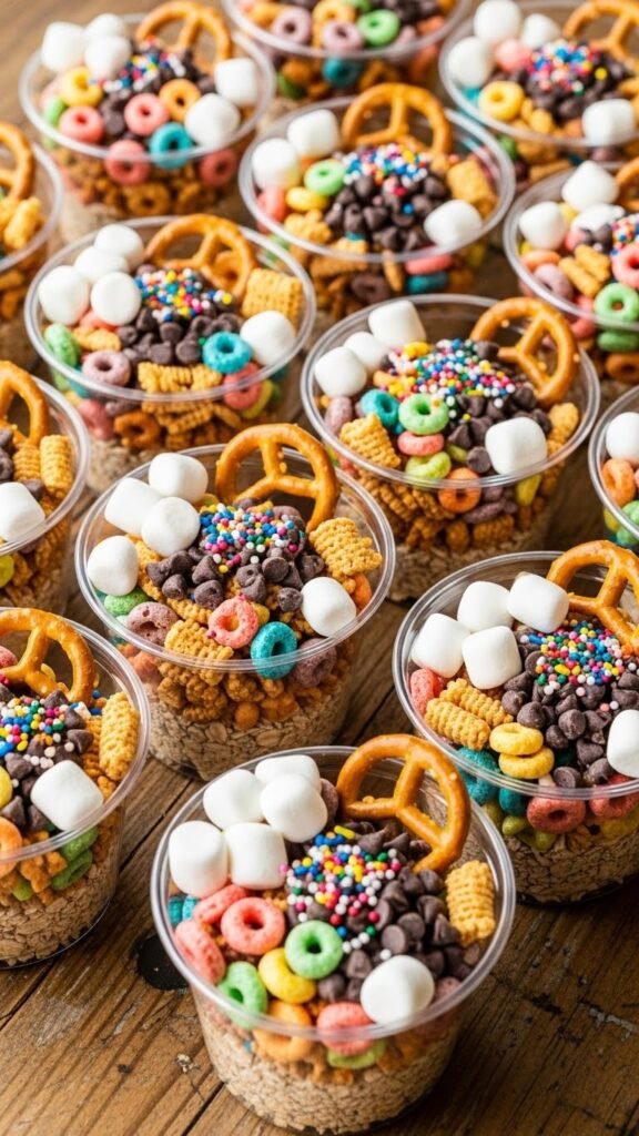 Winter Trail Mix Cups