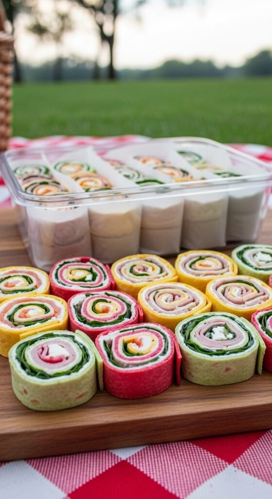 Colorful Wrap Pinwheels