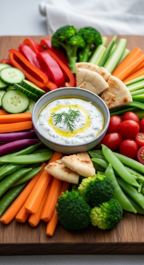 Yogurt Veggie Plate