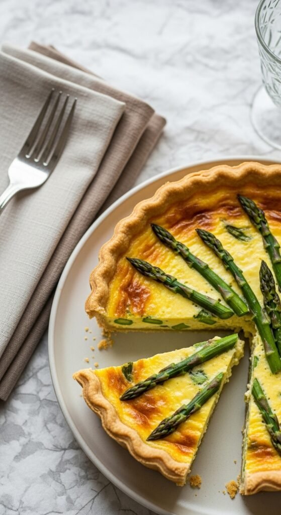 Asparagus and Cheese Quiche