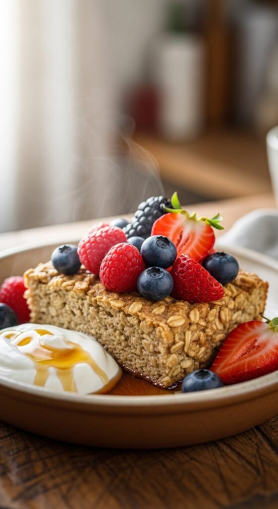 Baked Oatmeal With Berries