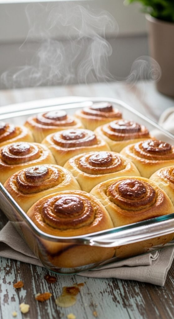 Baking Until Golden and Fluffy