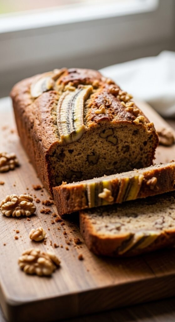 Banana Nut Bread Slices