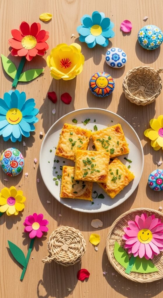 Cheesy Polenta Squares