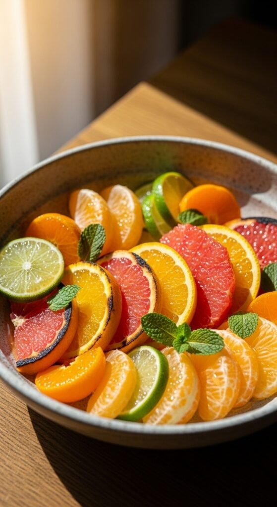 Citrus Fruit Salad With Honey Glaze