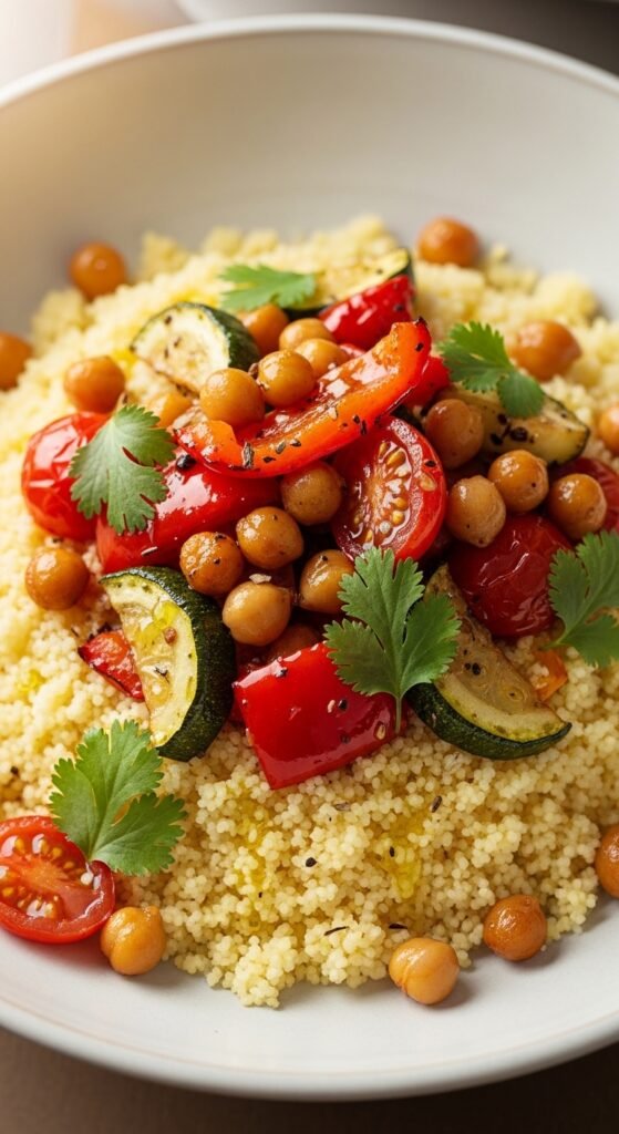 Couscous Bowls With Roasted Veggies