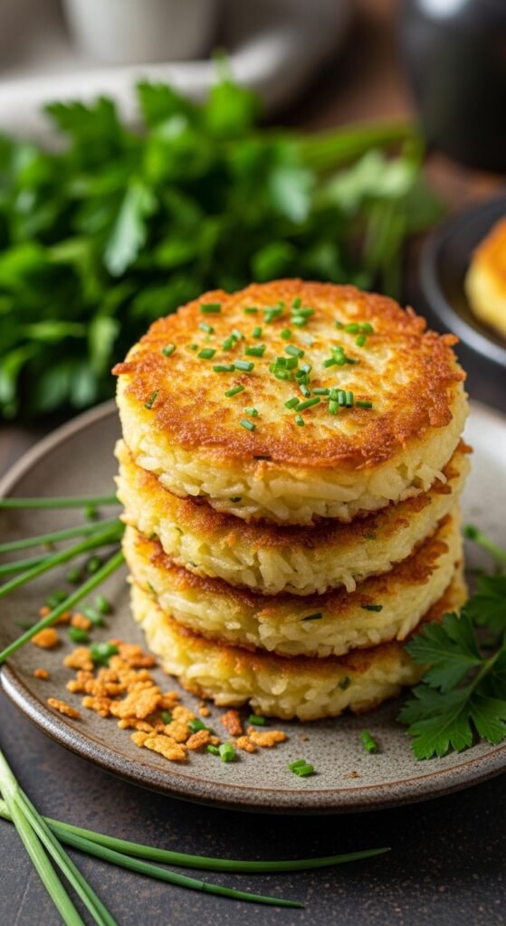 Crispy Potato Cakes with Herbs