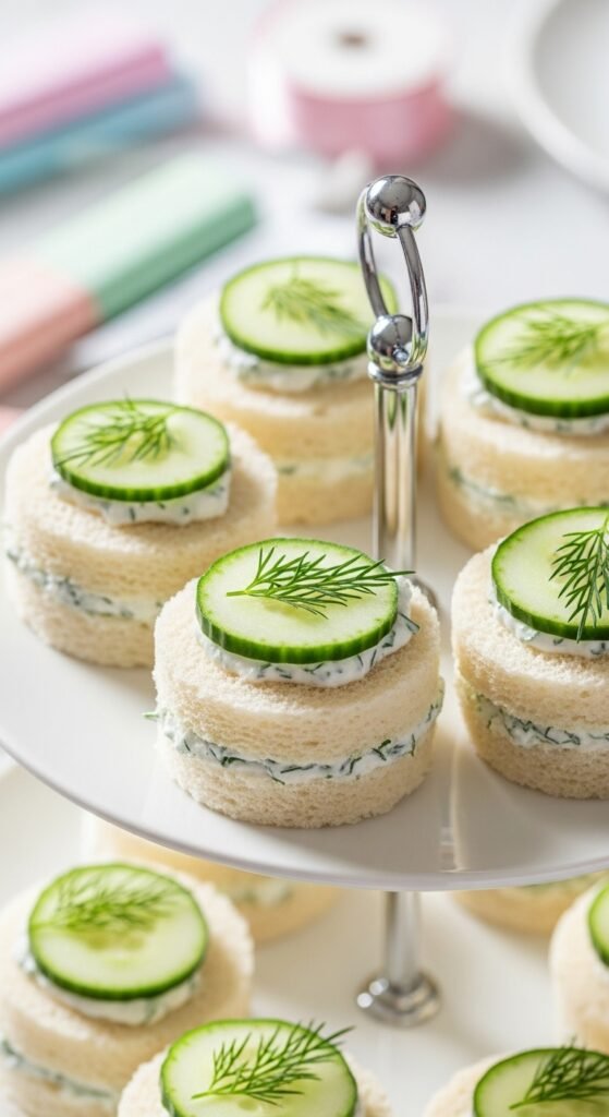 Cucumber Tea Sandwich Bites