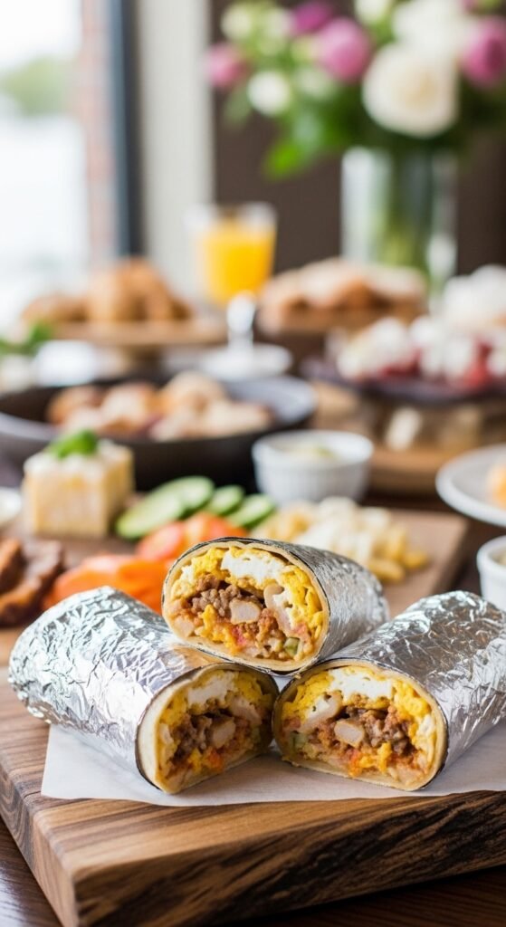 Egg and Cheese Breakfast Burritos