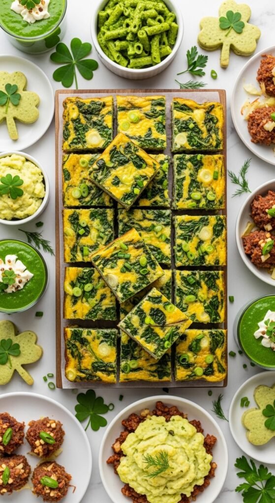 Green Veggie Frittata Squares