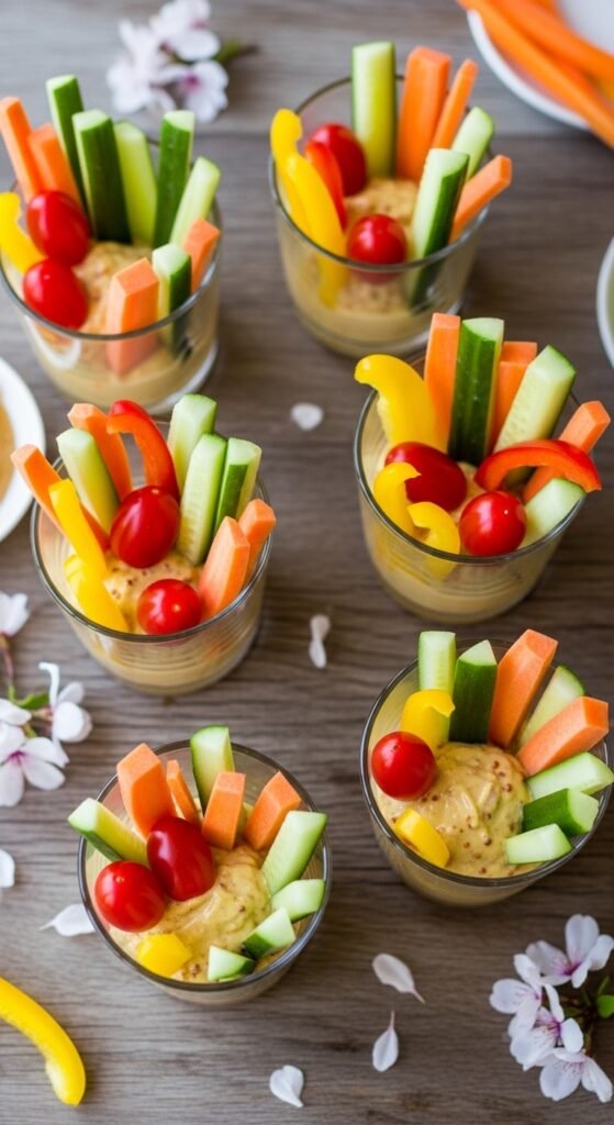 Honey Mustard Veggie Cups