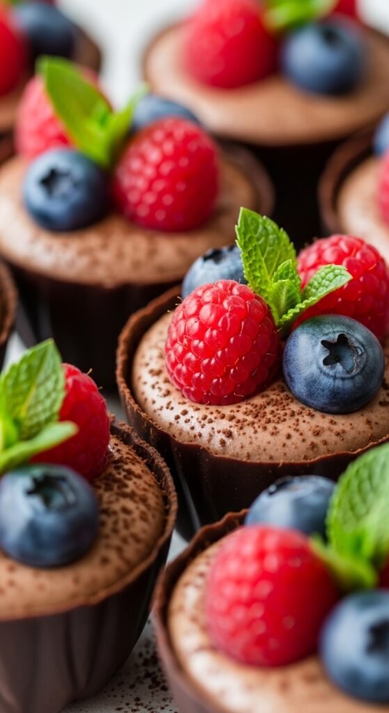 How to make chocolate dessert cups
