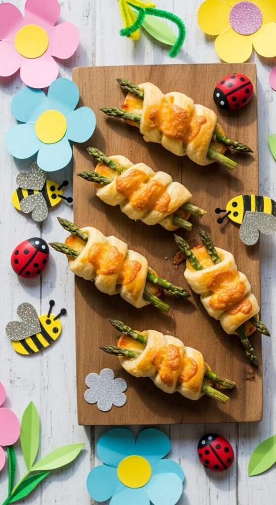 Cheesy Asparagus Bundles