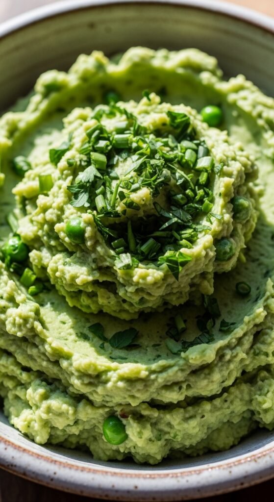 Green Pea and Herb Mashed Potatoes