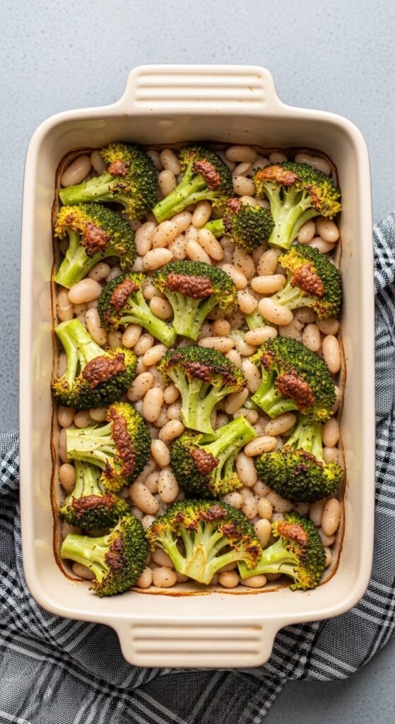 Broccoli and White Bean Bake