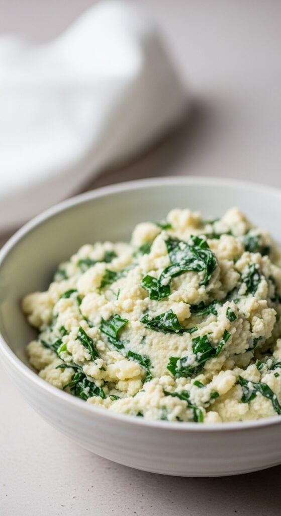 Colcannon-Inspired Cauliflower Mash