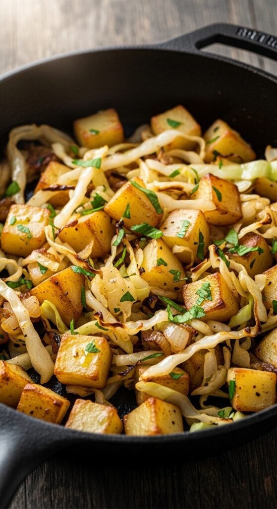 Cabbage and Potato Hash