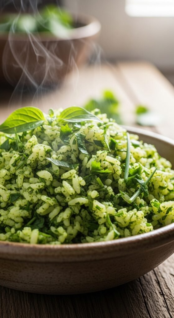 Green Rice with Herbs