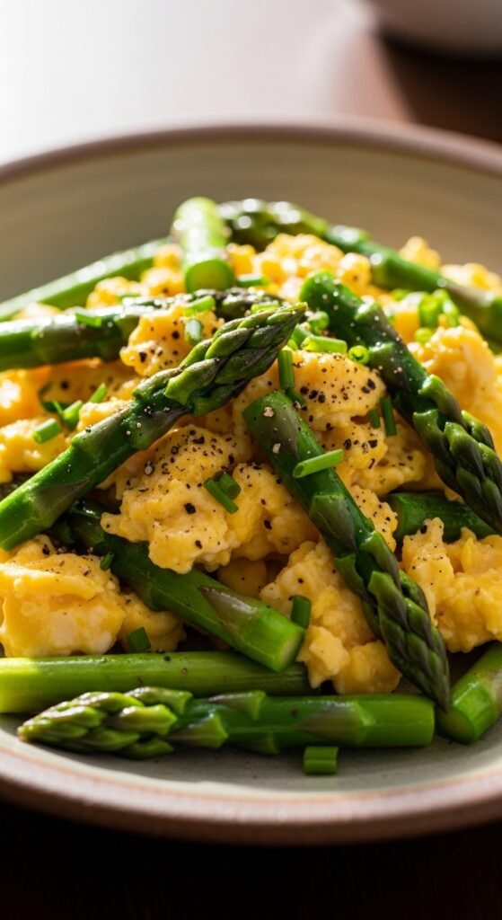 Simple Egg and Asparagus Scramble
