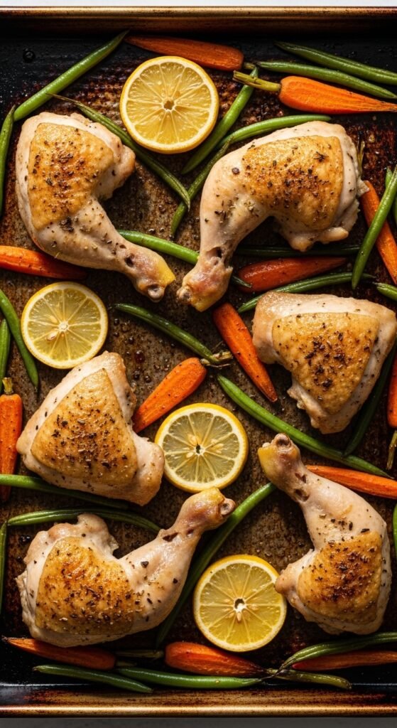 Lemon Herb Sheet-Pan Chicken and Vegetables