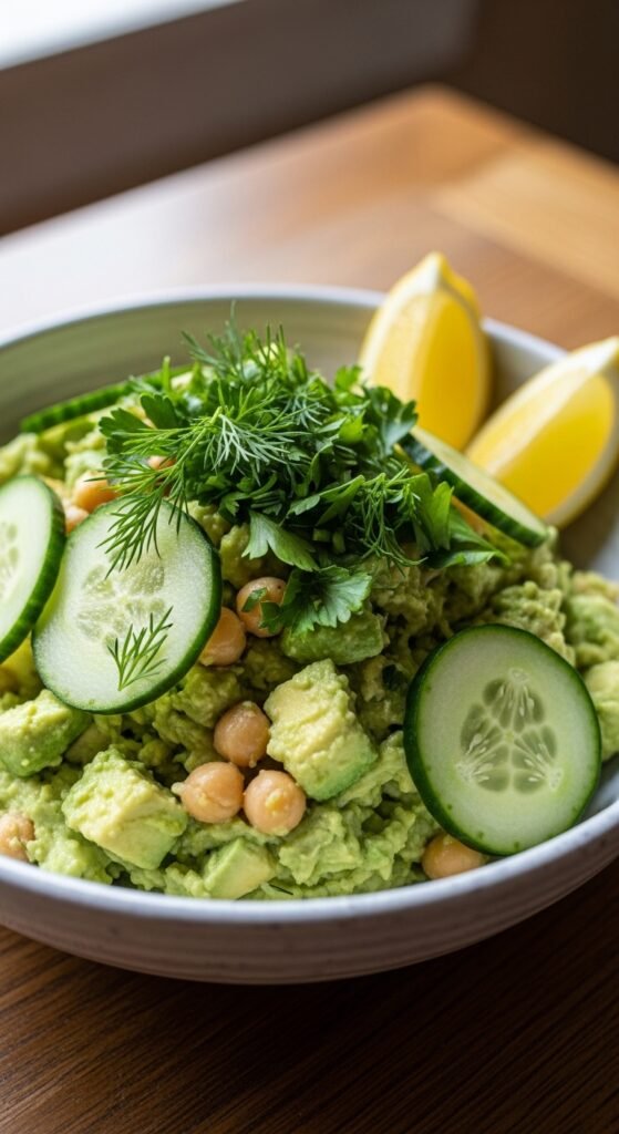 Creamy Avocado Chickpea Salad