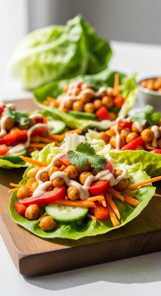 Chickpea Lettuce Wraps