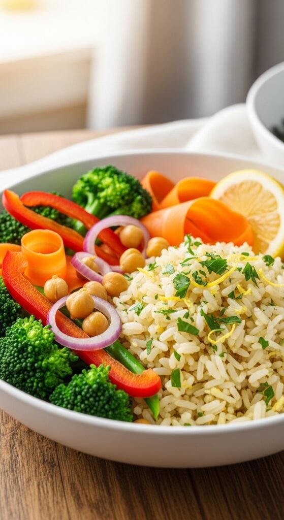 Lemon Rice with Vegetables