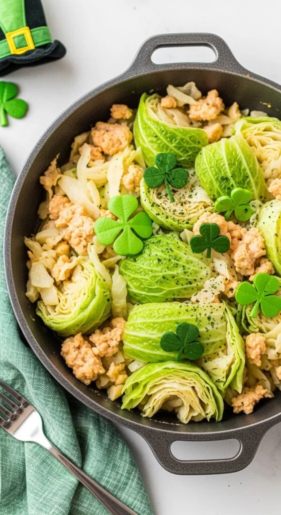 Baked Chicken and Cabbage Skillet