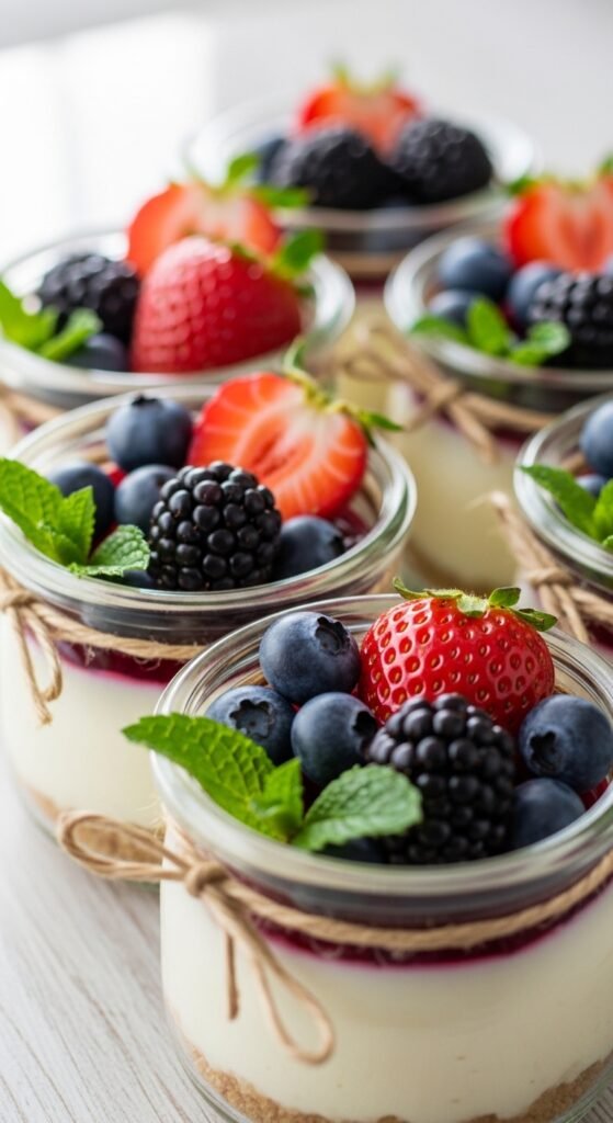Berry Cheesecake Jars