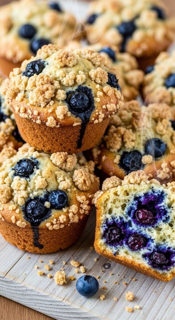 Blueberry Crumble Muffins