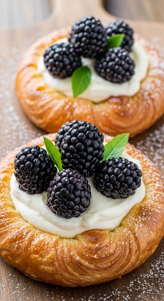 Blackberry and Cream Cheese Danishes