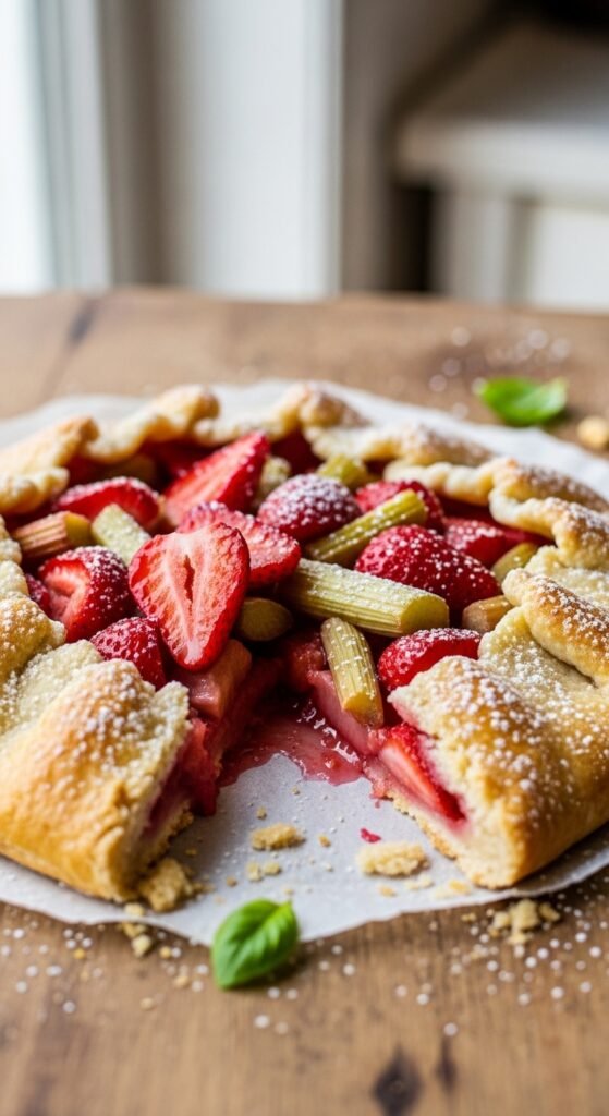 Strawberry Rhubarb Galette