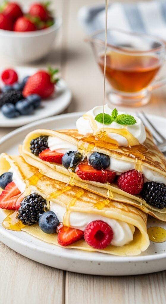 Mixed Berry Crêpes