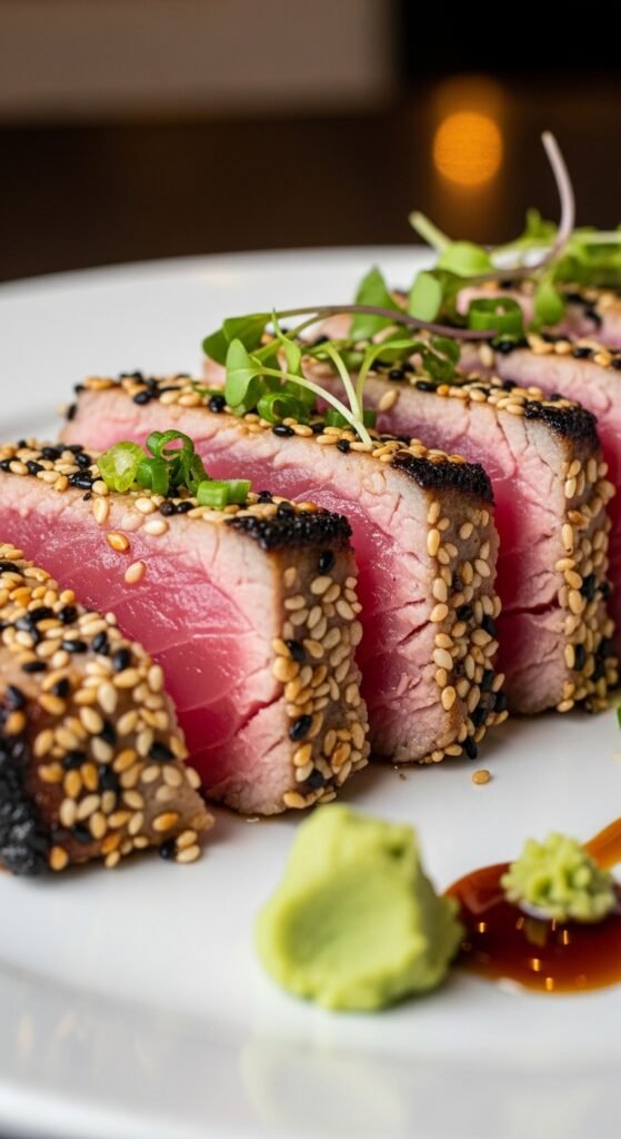 Seared Tuna with Sesame Crust