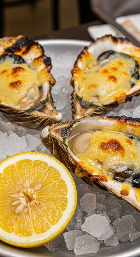 Grilled Oysters with Parmesan