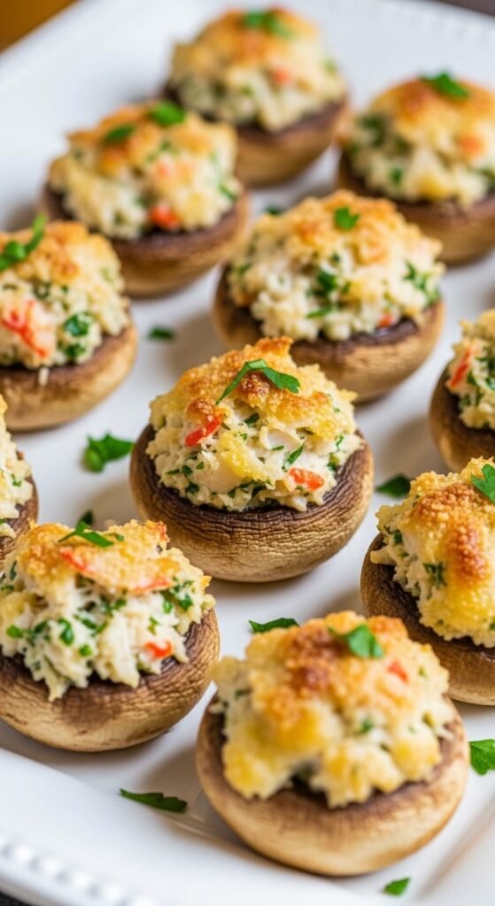Crab-Stuffed Mushrooms