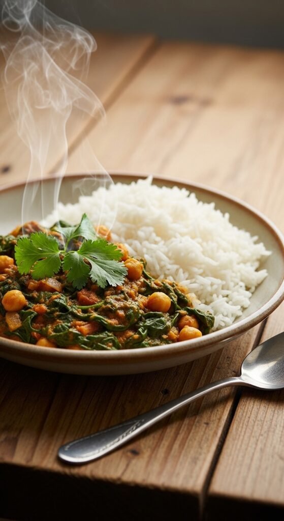 Spinach and Chickpea Curry