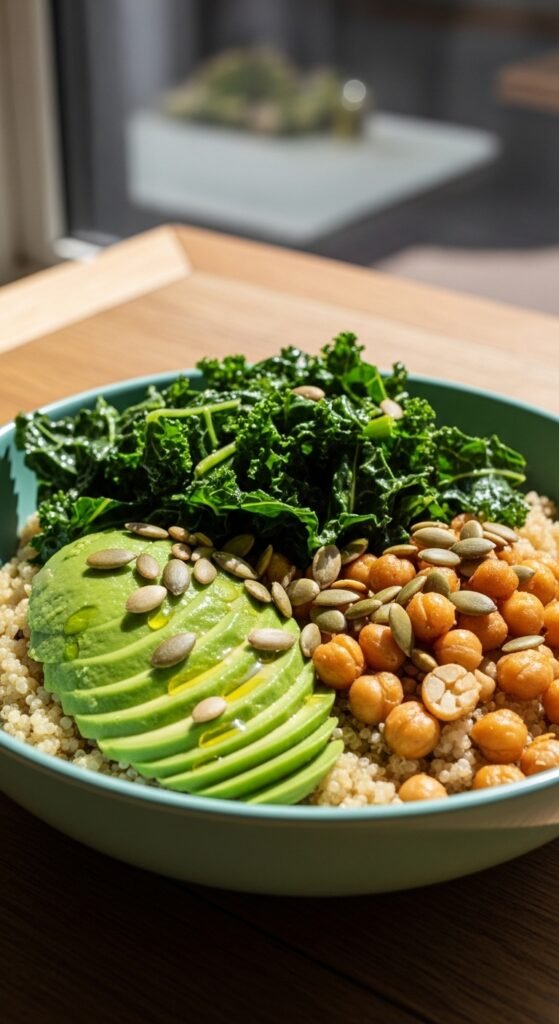 Kale and Quinoa Power Bowl