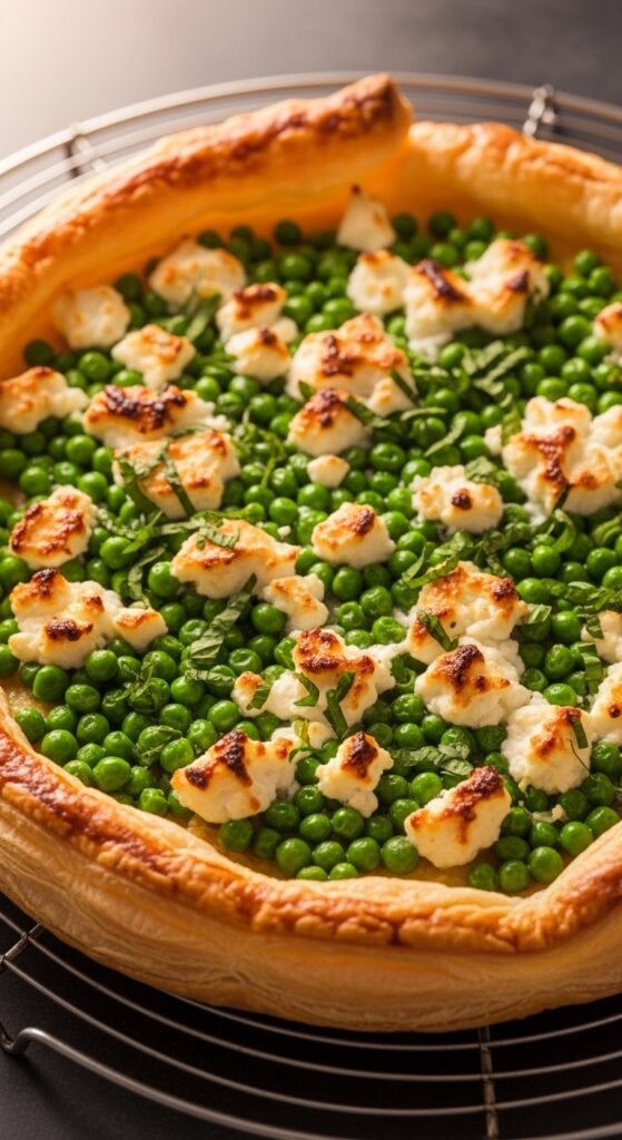 Pea and Feta Tart