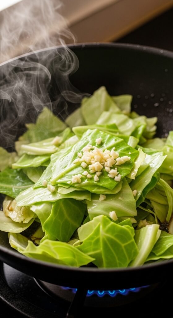 Cabbage Stir-Fry with Garlic