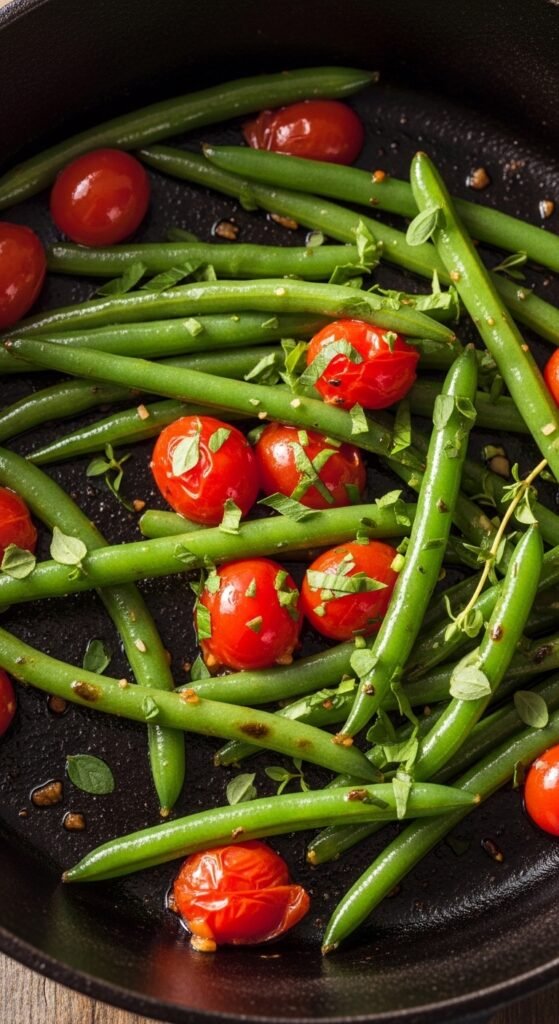 Green Bean and Tomato Sauté