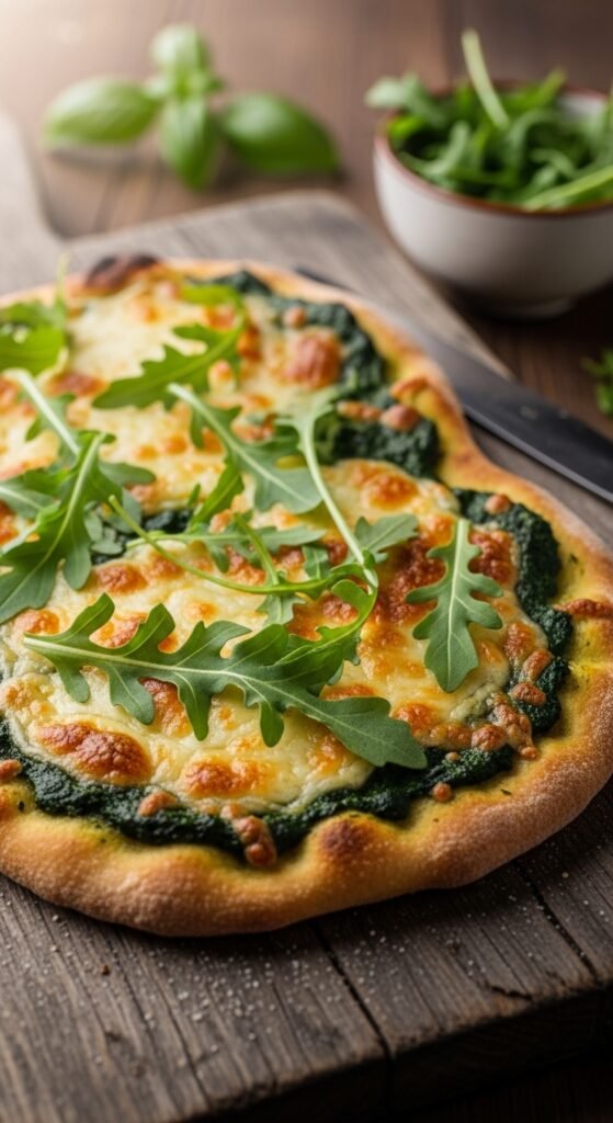 Spinach Pesto Flatbread